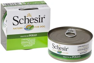 Schesir Korzystny zestaw Filety z kurczaka, 12 x 150 g - Filet z kurczaka z szynką - Mokra karma dla psów - miniaturka - grafika 2