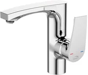 Baterie umywalkowe - Laveo Deza Jednouchwytowa bateria umywalkowa stojąca z wylewką L chrom BAD02ND - miniaturka - grafika 1