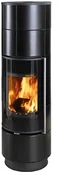 Piece wolnostojące - Thorma Thorma piecyk na drewno Delia extra kafel czarny DELIA/EXTRA/CZARNY - miniaturka - grafika 1