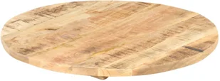 vidaXL Lumarko Blat stołu, lite drewno mango, okrągły, 25-27 mm, 80 cm 286008 - Meble modułowe i akcesoria - miniaturka - grafika 5