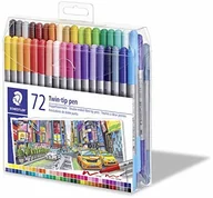 Pozostałe akcesoria dla plastyków - Staedtler podwójne mazaków Twin Tip, 72er etui z tworzywa sztucznego 3200 TB72 ST - miniaturka - grafika 1