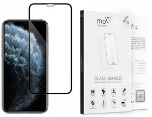 movear 2.5D MAX Szkło Hartowane na Apple iPhone 11 Pro Max (6.5") do Etui GLASS mSHIELD 2.5D MAX AI11MGMMGGF3BK1 - Szkła hartowane na telefon - miniaturka - grafika 3