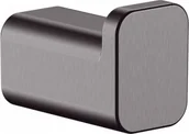 Wieszaki łazienkowe - Hansgrohe 41742340 AddStoris Wieszak na ręcznik pojedynczy czarny chrom szczotkowany - miniaturka - grafika 1