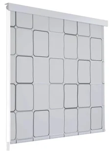 vidaXL Roleta prysznicowa 120 x 240 cm, wzór w kwadraty - Rolety - miniaturka - grafika 2