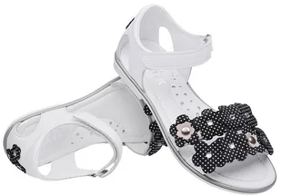 Bartek Sandałki dla dziewczynki 16168-Z14 Białe Sandały na rzepy 27702 - Buty dla dziewczynek - miniaturka - grafika 4