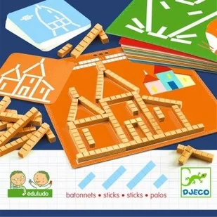 Djeco Układanka logiczna matematyczna PATYCZKI na obrazku Eduludo, 3 lata +, DJ08356 DJ08356 - Układanki dla dzieci - miniaturka - grafika 3