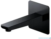 Wylewki do baterii - Omnires Parma wylewka naścienna czarna WDPARMABL - miniaturka - grafika 1