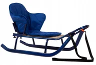 Sanki i ślizgacze - Sanki dla dzieci i dorosłych + oparcie + materacyk - miniaturka - grafika 1