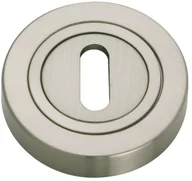 Akcesoria do drzwi - Gamet Szyld na klucz okrągły nikiel szczotkowany PLT-25-N-07 - miniaturka - grafika 1