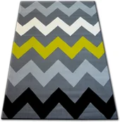 Dywany dla dzieci - Dywany Łuszczów Flash 160x225 Zygzak żółty #B107 - miniaturka - grafika 1