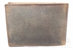 Wild Portfel Męski Skórzany AW Skóra Licowa Duży Poziomy Bez Zapięcia - Portfele - miniaturka - grafika 7