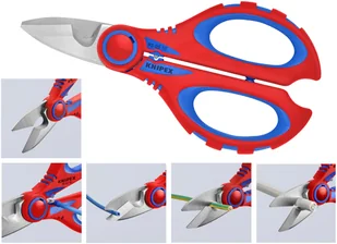 schuebo.de Nożyczki dla elektryka z funkcją zaciskania do tulejek kablowych do  6,0 mm 95 05 10 SB - Nożyce i noże - miniaturka - grafika 2