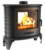 Piece wolnostojące - Piec Żeliwny Koza Żeliwna K8 Fi 130 Tunel Kominek - miniaturka - grafika 1