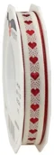 Pozostałe akcesoria kuchenne - Unbekannt prasent 15 MM  20 m taśma satynowa taśma do serce Heart Decor ciemnoczerwony Biały 4991520-619 - miniaturka - grafika 1
