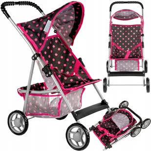 Kinderplay Wózek Dla Lalek Spacerówka Lekki - Wózki dla lalek - miniaturka - grafika 8