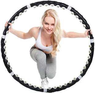 Gerro Springos hop z masażerem 85 cm czarne - CZARNY FA0094 - Pozostały sprzęt i akcesoria do ćwiczeń - miniaturka - grafika 2