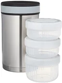 Pojemniki kuchenne - Laken Prześcieradło Thermo termos pojemnik spożywczy ze stali nierdzewnej 1.5 litra w/3 LeakProof kontener P15 - miniaturka - grafika 1