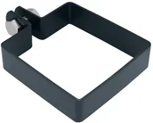 Akcesoria do ogrodzeń - Obejma do słupka ocynkowana 10 x 10 cm antracyt - miniaturka - grafika 1