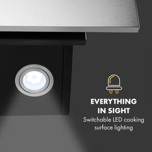 Klarstein Silver Lining 60 (CGCH2-SilvLining-60) - Okapy kuchenne - miniaturka - grafika 4