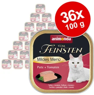 Animonda Vom Feinsten Megapakiet vom Feinsten Mildes Menu Adult 36 x 100 g Indyk i pomidor - Mokra karma dla kotów - miniaturka - grafika 2