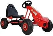 Jeździki dla dzieci - Lean Gokart na Pedały A-18 Czerwony 5341 - miniaturka - grafika 1