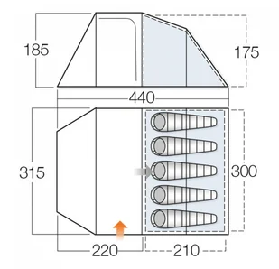 Vango Skye 500 - Namioty - miniaturka - grafika 2