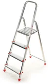 Drabiny - 996 99674622 Drabina domowa 4 stopniowa wysokość robocza 2,76m czerwona 74622-uniw - miniaturka - grafika 1