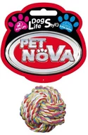 Zabawki dla psów - PET NOVA Pet Nova Piłka sznurkowa bawełniana 5cm PPTN109 - miniaturka - grafika 1