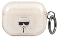 Akcesoria do słuchawek - Karl Lagerfeld Karl Lagerfeld Karl Head Glitter - Etui Airpods Pro (złoty) KLAPUKHGD - miniaturka - grafika 1
