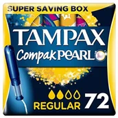 Tampony - Tampax tampax compak Pearl Regular tampony  18 sztuk TAM0331S - miniaturka - grafika 1