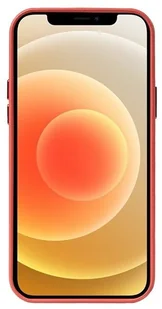Crong Crong Essential Cover - Etui ze skóry ekologicznej iPhone 12 / iPhone 12 Pro (czerwony) - Etui i futerały do telefonów - miniaturka - grafika 5