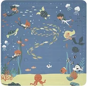 Maty antypoślizgowe - Spirella mata prysznicowa mata łazienkowa mata prysznicowa dla dzieci antybakteryjna antypoślizgowa z przyssawkami - Diver - ok. 55 x 55 cm (10.20081) - miniaturka - grafika 1