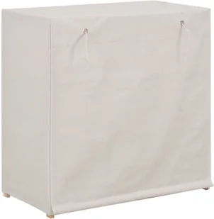 vidaXL Szafka na buty z pokrowcem, biała, 79x40x80 cm, tkanina - Szafki na buty - miniaturka - grafika 3