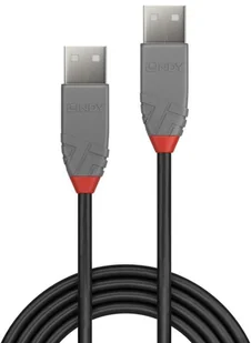 Lindy 36692 Kabel USB 2.0 A-A Anthra Line 1m LY-36692 - Kable USB - miniaturka - grafika 2