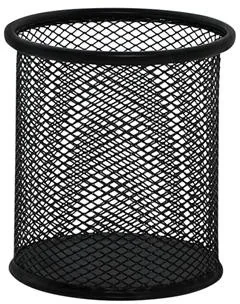 Q-CONNECT Pojemnik na długopisy Office Set, metalowy, czarny KF00864 - Przyborniki na biurko - miniaturka - grafika 4