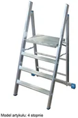 Rusztowania - Krause Stabilo profesjonalne schodki składane 3 stopniowe 126078 - miniaturka - grafika 1