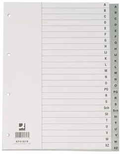 Q-Connect Przekładki A4 szare A-Z KF01817 - Przekładki do segregatorów - miniaturka - grafika 5