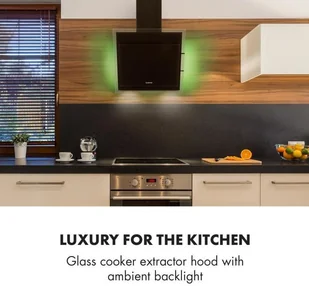 Klarstein Mirage 60 Czarny (CGCH3-Mirage-60) - Okapy kuchenne - miniaturka - grafika 2