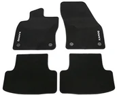 Inne - Skoda 57b061270 Prestige tekstylne maty podłogowe zestaw Premium welurowe dywaniki 4 X materiału z czarnym karoq liternictwo 57B061270 - miniaturka - grafika 1
