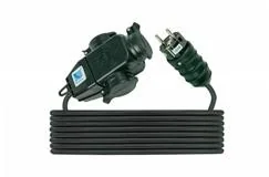 Pawbol Trójnik 3x250V, 16A, z wtyczką i przewodem gumowym, IP 44 D.3174-5 - Kostki, złączki, wtyczki - miniaturka - grafika 2