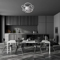 Lampy sufitowe - Näve Lampa sufitowa LED Rizado, step-dim, nikiel satyna - miniaturka - grafika 1