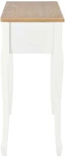 vidaXL Stolik konsolowy z 3 szufladami, biały - Ławy i stoliki kawowe - miniaturka - grafika 3