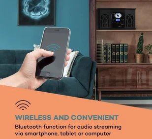 Auna NR-620 DAB Czarne Drewno (MG-NR-620-DAB) - Wieże - miniaturka - grafika 4