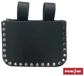 Skrzynki i torby narzędziowe - Reis TORDEK2K - torba dekarska skórzana, dwie kieszenie, podwójnie nitowana - 11x16x8 cm. - miniaturka - grafika 1