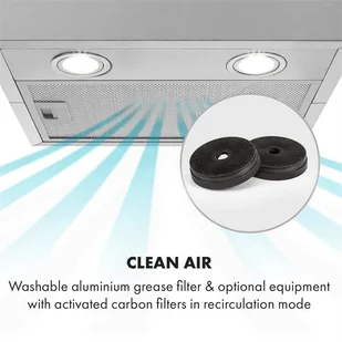 Klarstein CGCH3-Structura-S/S - Okapy kuchenne - miniaturka - grafika 8