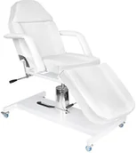 Fotele kosmetyczne - FOTEL KOSMETYCZNY HYD. BASIC 210 BIAŁY NA KÓŁKACH 132832 - miniaturka - grafika 1