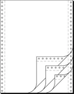 Papier do drukarek - Sigel 32244 papier w zwoju LP zestawów 12 cali x wys. 240 MM (A4), 60/53/57 G, 500, SD, 4 kieszeń, przypinając 32244 - miniaturka - grafika 1