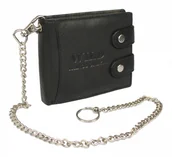 Portfele - Wild Portfel Męski Skóra Naturalna Duży Poziomy Z Zapięciem Podwójnym I Łańcuszkiem 5647 - miniaturka - grafika 1