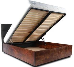 Ekodom Łóżko HYGGE PLUS drewniane Rozmiar 200x200 Kolor wybarwienia Olcha naturalna - Łóżka - miniaturka - grafika 2