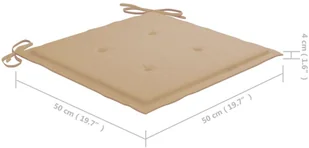 vidaXL Krzesła ogrodowe ze stolikiem i poduszkami drewno akacjowe 3061278 - Meble ogrodowe - miniaturka - grafika 13